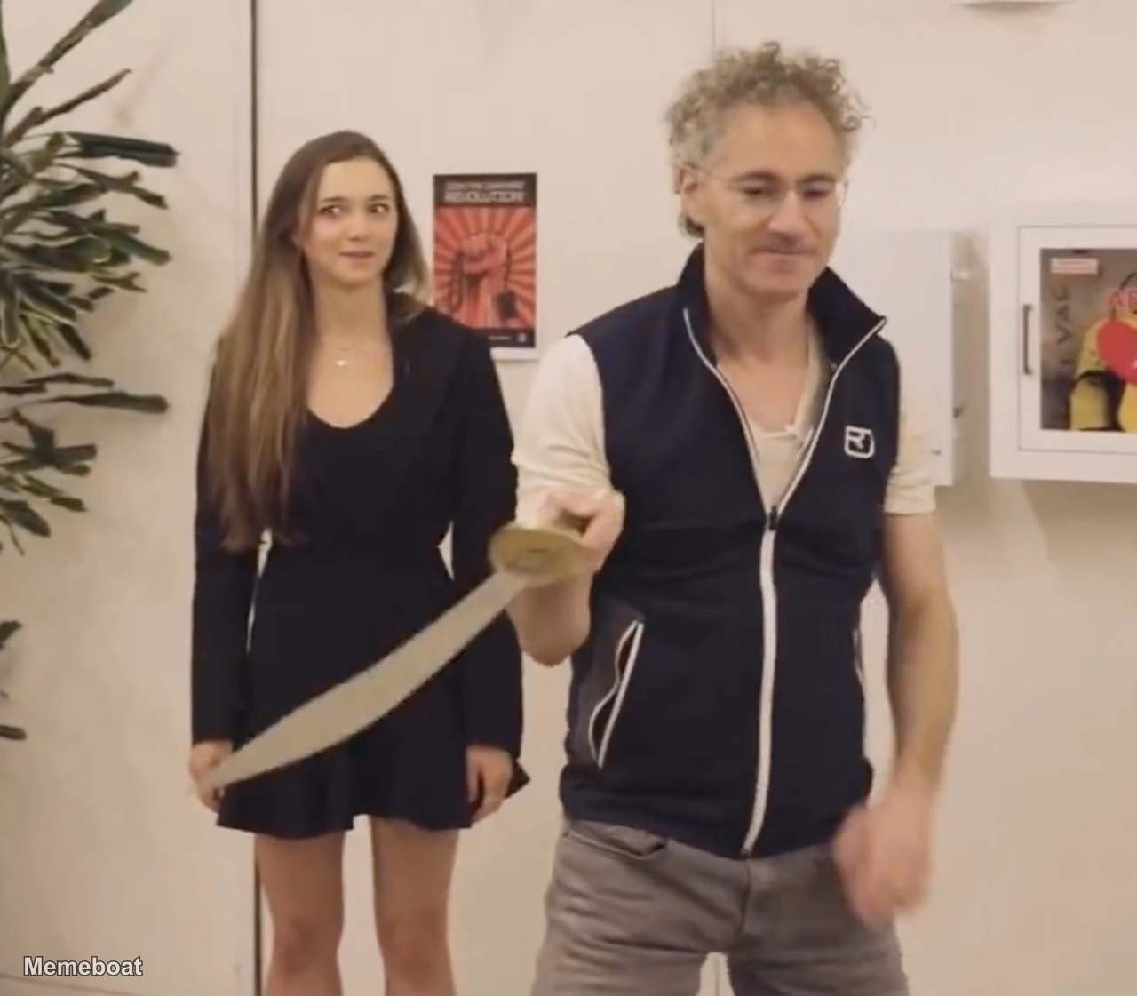 Alex Karp Sword - meme generator image preview