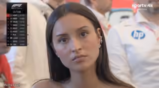 Alexandra Leclerc Death Stare Reaction - Watching the Formula 1