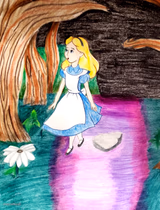 Alice in Wonderland drawing