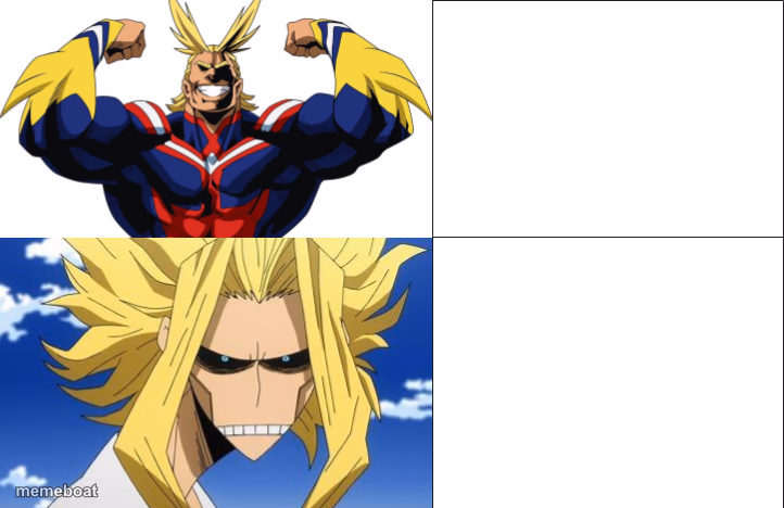 all might to toshinori yagi - meme generator image preview