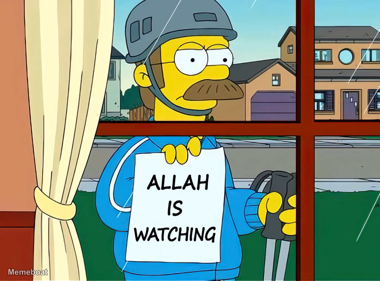 Allah Is Watching - meme generator image preview