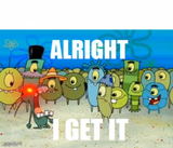 ALRIGHT I GET IT with a lazer eye