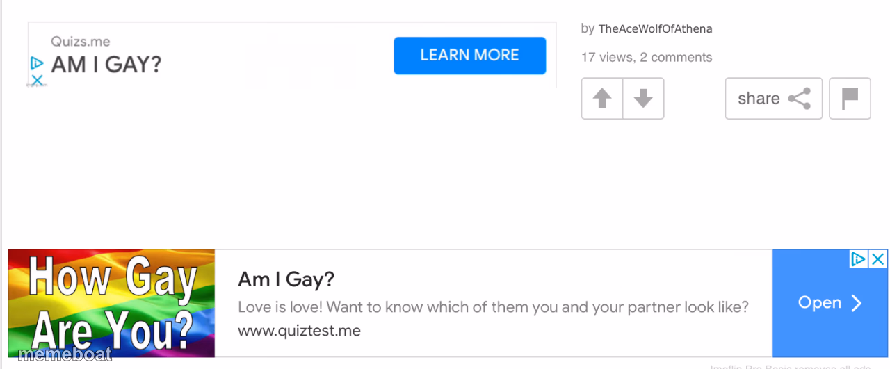 am i gay quiz under am i gay quiz - meme generator image preview