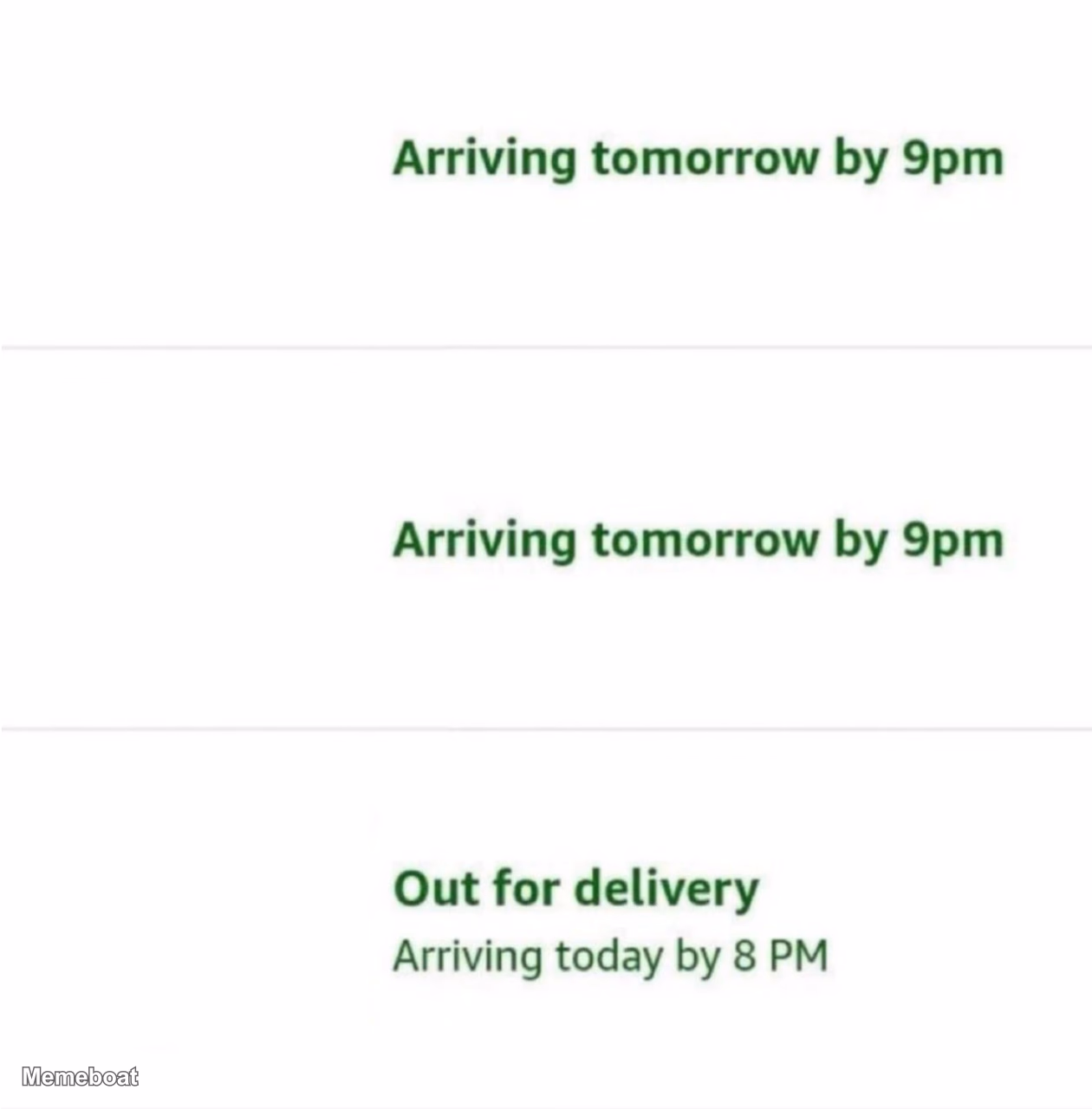 Amazon Order Summary - meme generator image preview