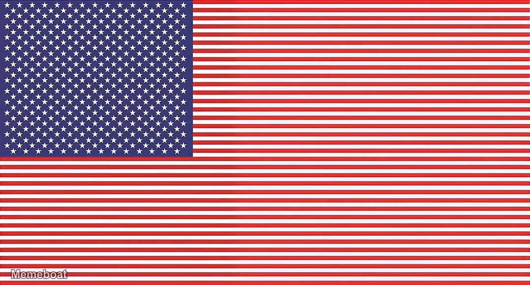 American Flag with 420 Stars and 69 Stripes - meme generator image preview