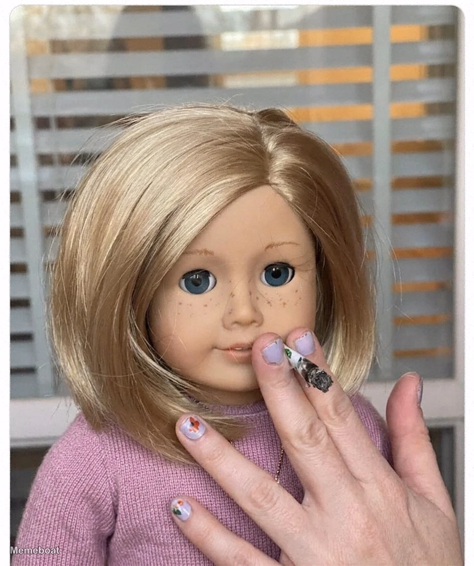 American Girl Kit Kittredge smoking - meme generator image preview