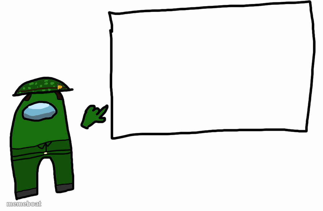 Among us whiteboard - meme generator image preview