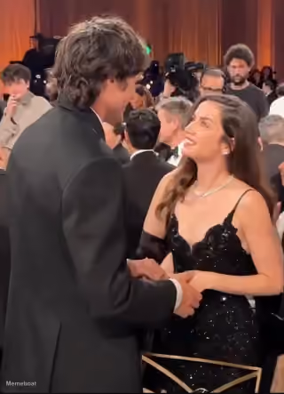 Ana De Armas Looking at Jacob Elordi