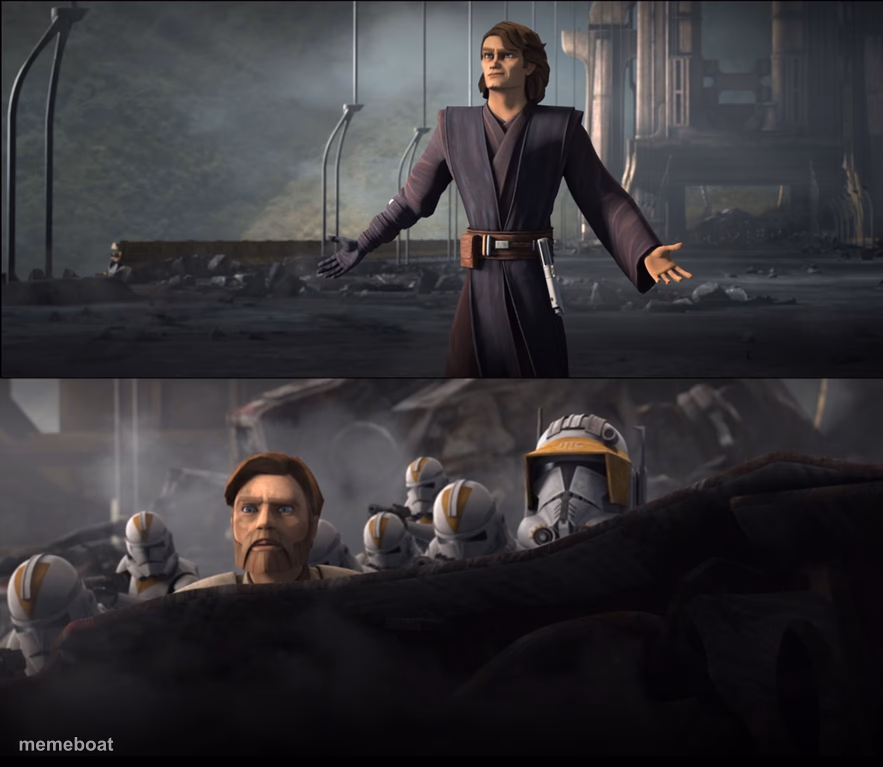 Anakin in Clone Wars - meme generator image preview