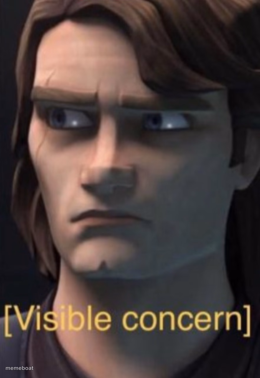 Anakin visible concern - meme generator image preview