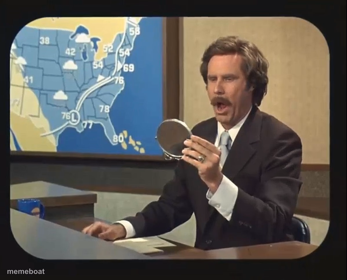 Anchorman how now brown cow - meme generator image preview