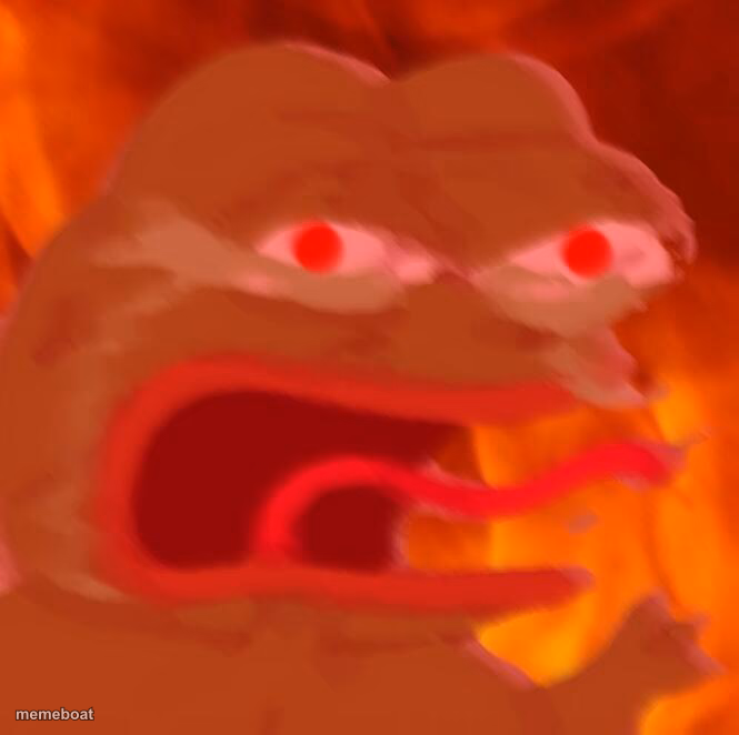 angry crying frog - meme generator image preview