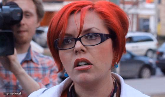 Shocked Redhead Reporter - meme generator image preview