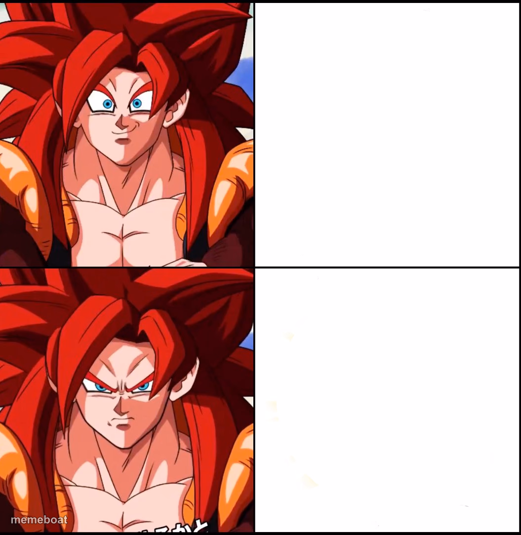 Angry Gogeta - meme generator image preview
