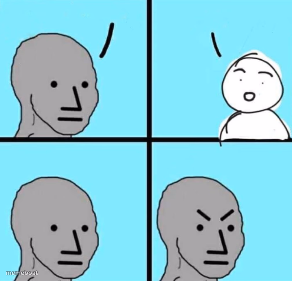 Angry npc wojak - meme generator image preview