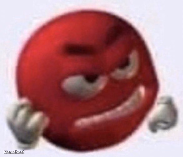 Angry Red M M - meme generator image preview