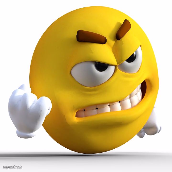 Angry yellow M&M - meme generator image preview