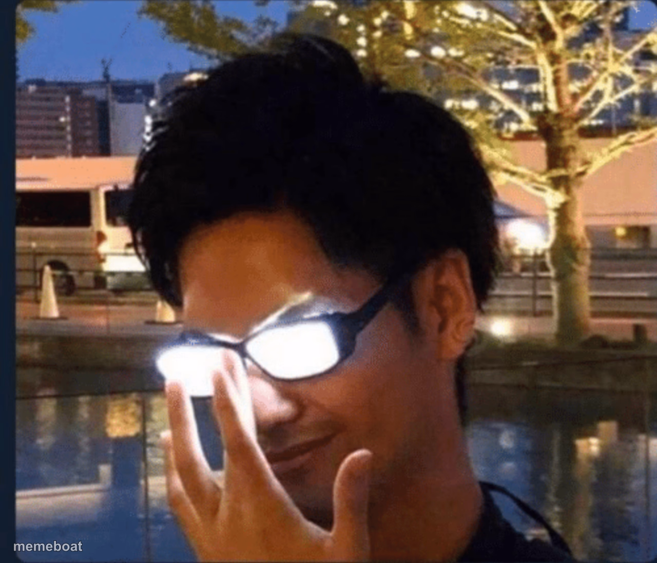 Anime glasses - meme generator image preview