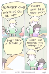 Anything can be art text