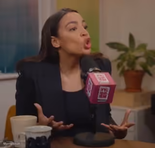 AOC Hand Gesture on the "It’s Open" Podcast