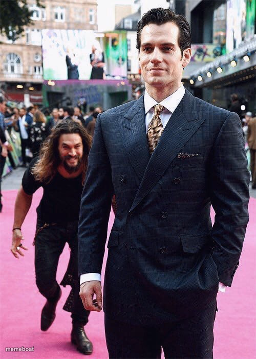 Aquaman Sneaking up on Superman - meme generator image preview