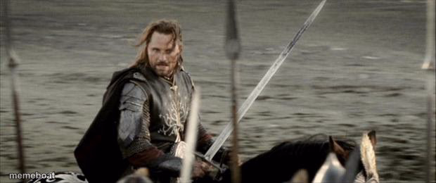 Aragorn on Horseback - meme generator image preview
