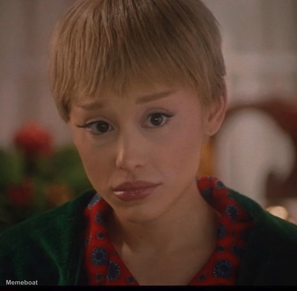 Ariana Grande as Kevin from Home Alone SNL - meme generator image preview