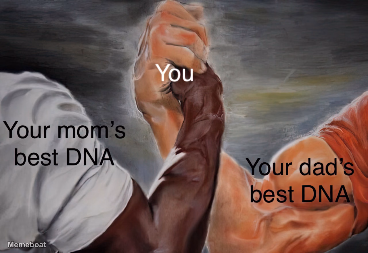 Arm Wrestling DNA - meme generator image preview