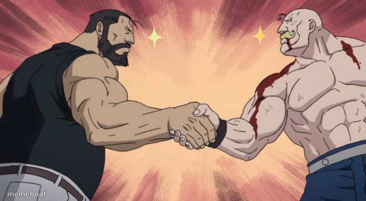 armstrong handshake - meme generator image preview
