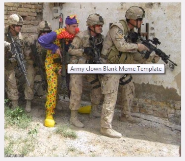 Army clown - meme generator image preview