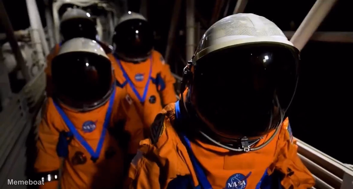 Artemis II Astronaut Walk Out - meme generator image preview
