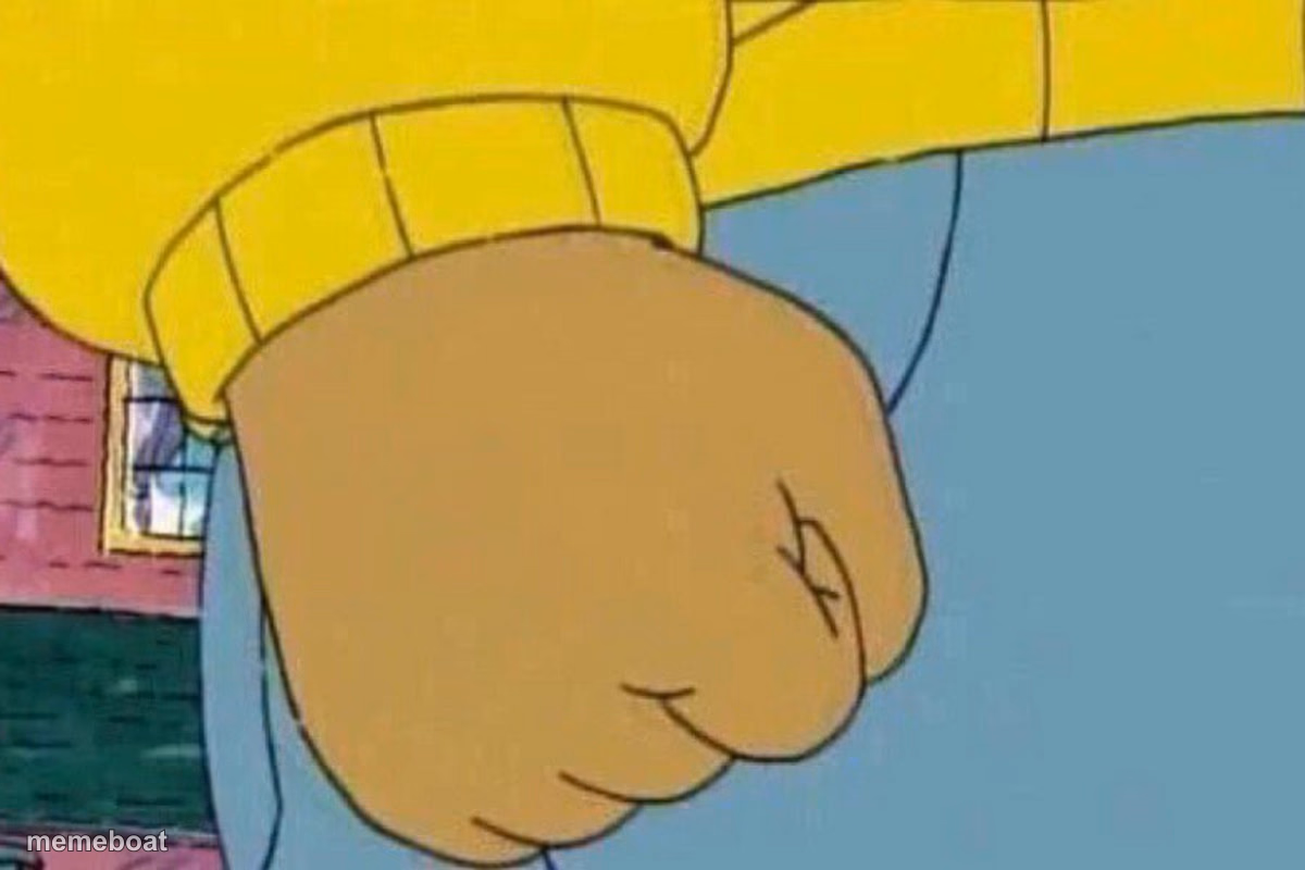 Arthur Clenched Fist - meme generator image preview