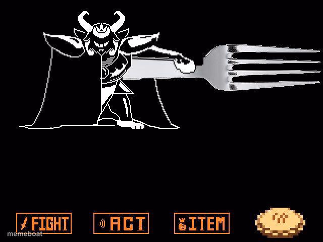 Asgore's pie - meme generator image preview