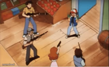 Ash Ketchum gets guns pointed at him
