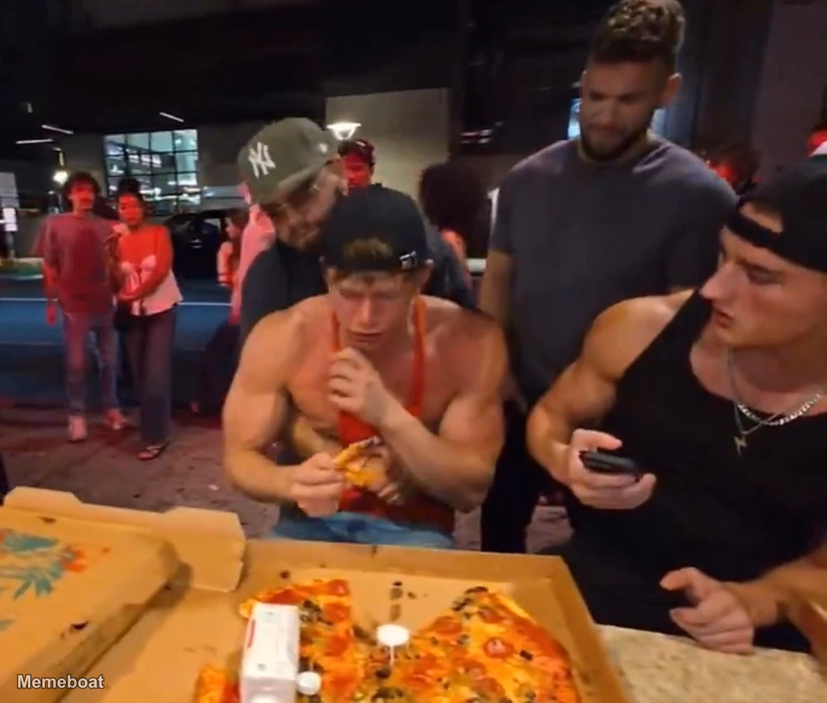 ASU Frat Leader Chokes on Pizza - meme generator image preview