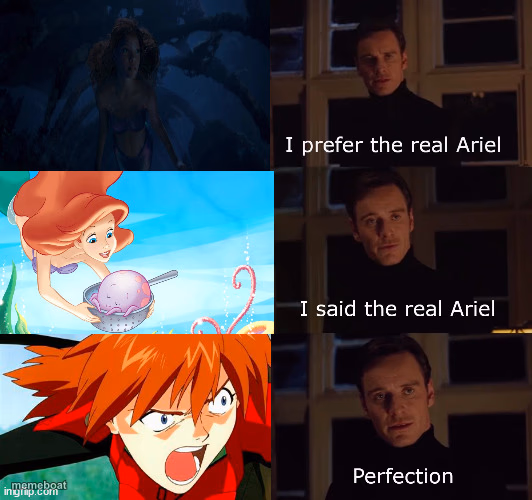 Asuka is the real ariel - meme generator image preview
