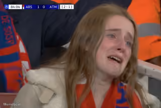 Atlético Madrid Supporter Crying