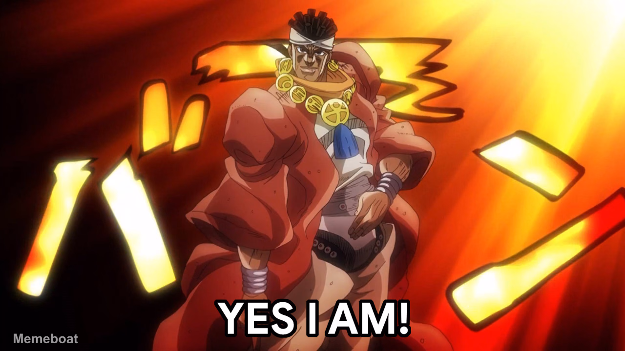 Avdol "Yes I Am!" - meme generator image preview