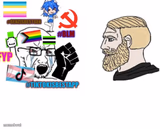 average liberal VS chad (Outdated)