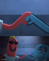 Awkward handshake