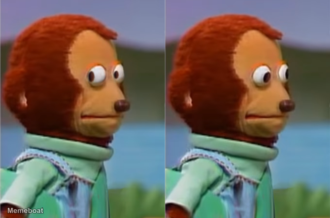 Awkward look - meme generator image preview