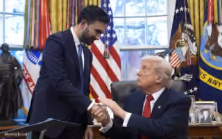 Awkward Trump Handshake