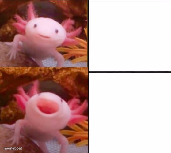 axolotl drake - meme generator image preview