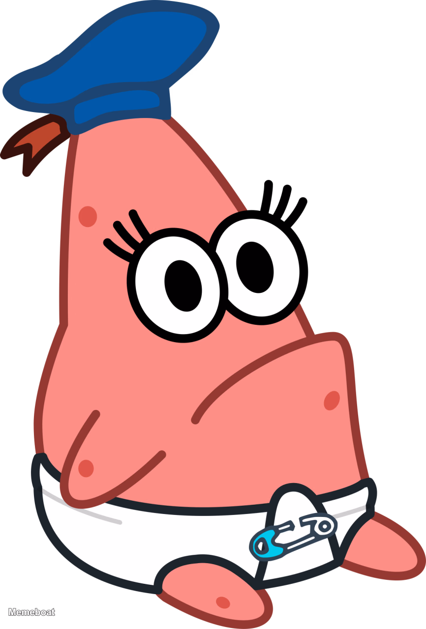Baby Patrick Sailor Hat - meme generator image preview