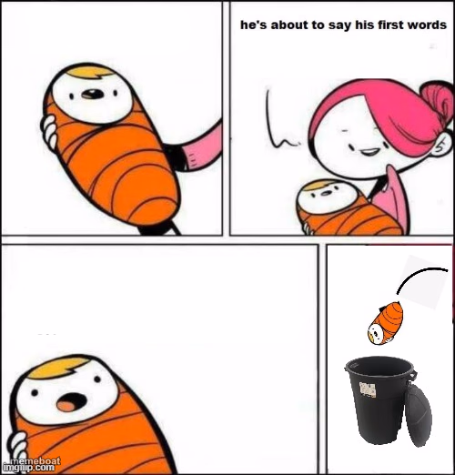 baby trash can - meme generator image preview