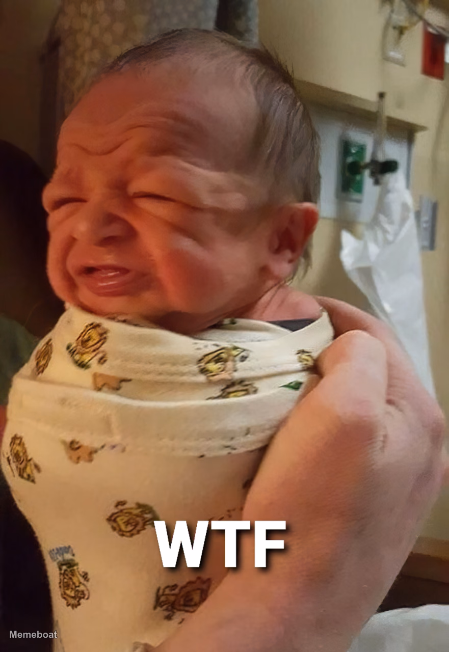 Baby WTF Face - meme generator image preview