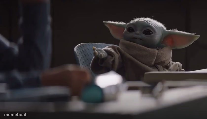 Baby yoda wants cookies - meme generator image preview