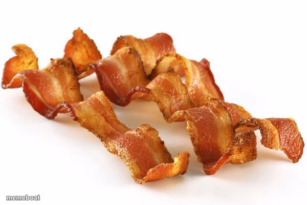 Curly Bacon Strips - meme generator image preview