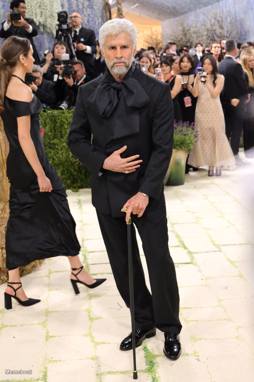 Bad Bunny Dressed Up as an Older Man - 2026 MetGala - meme generator image preview