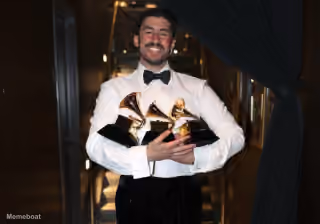Bad Bunny With Three Grammys